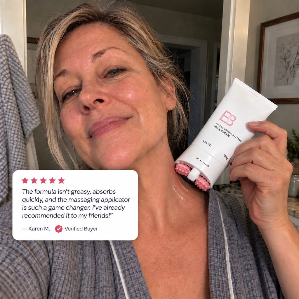 Firm & Smooth Neck Cream with Dual Massage Rollers