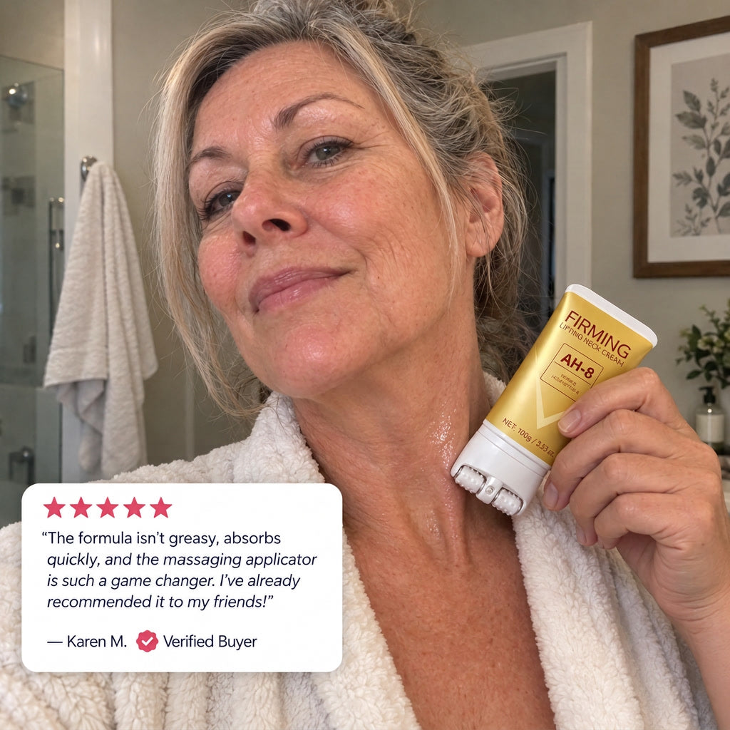 Firm & Smooth Neck Cream with Dual Massage Roller