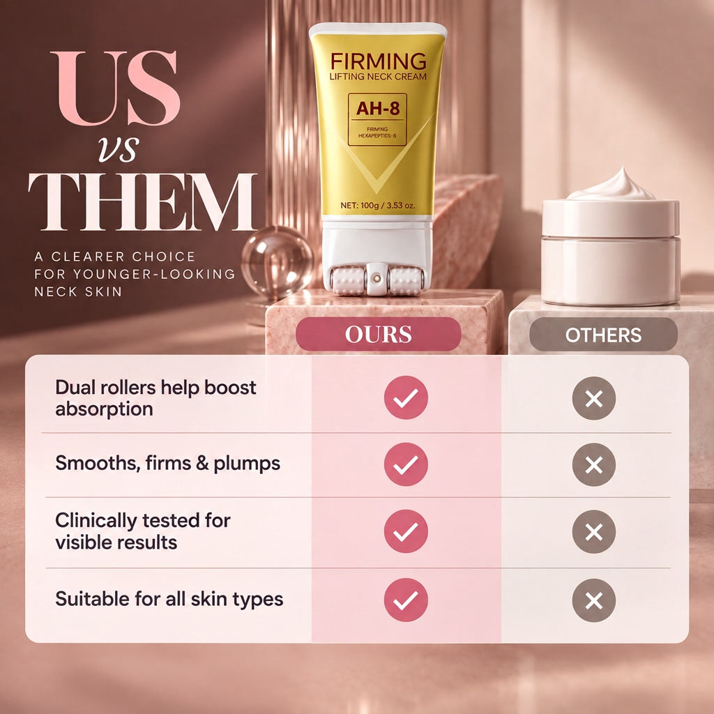 Firm & Smooth Neck Cream with Dual Massage Roller