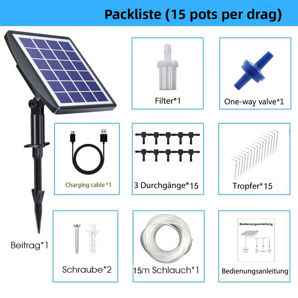 Outdoor Solar Watering Machine